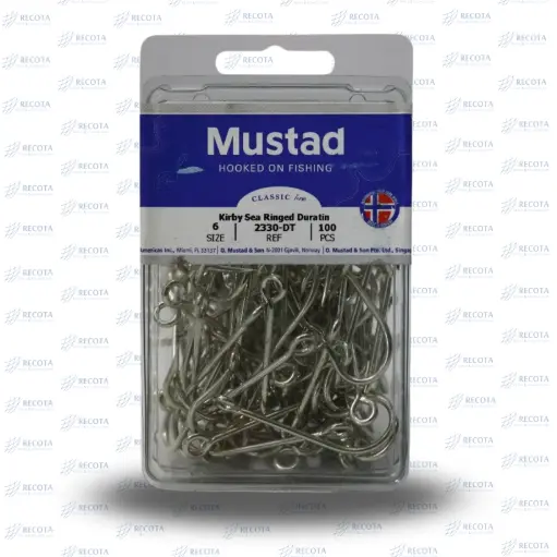 ANZUELO MUSTAD 2330 # 6 CJ/100 PZAS