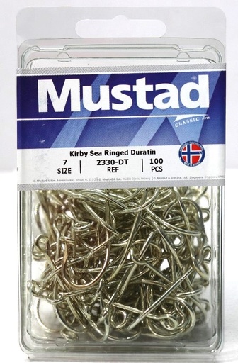 ANZUELO MUSTAD 2330 # 7 CJ/100 PZAS