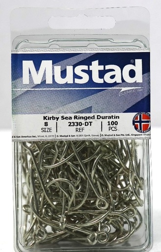 ANZUELO MUSTAD 2330 # 8 CJ/100 PZAS