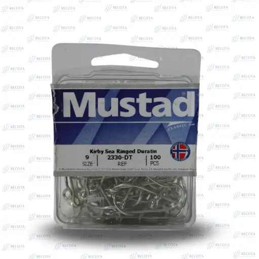 ANZUELO MUSTAD 2330 # 9 DT CJ/100 PZS NEGRO
