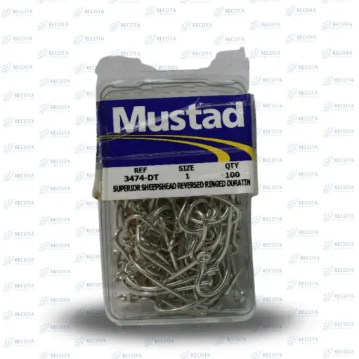 ANZUELO MUSTAD 3474 # 1 CJ/100 PZAS