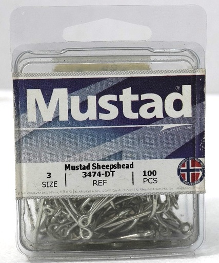 ANZUELO MUSTAD 3474 # 3 CJ/100 PZAS