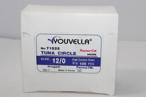 ANZUELO YOUVELLA 71525 # 12/0 CJ/100 PZAS