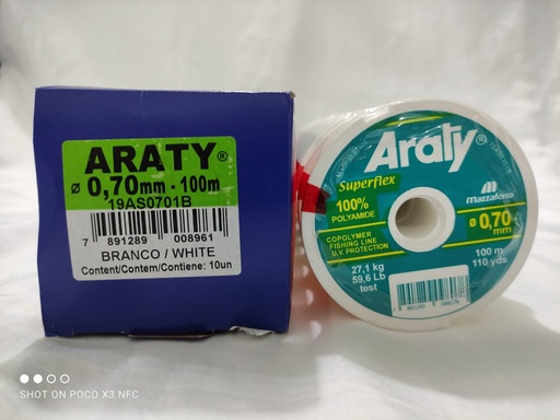 HILO ARATY HARD BLANCO MONOF. 0.70 X 500 MTS.