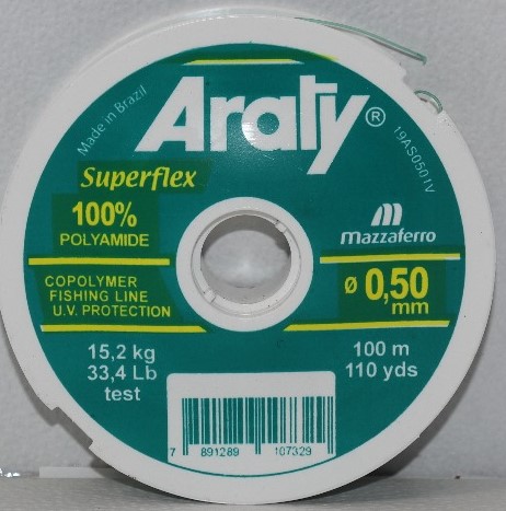 HILO ARATY HARD VERDE MONOF. 0.50 X 500 MTS.