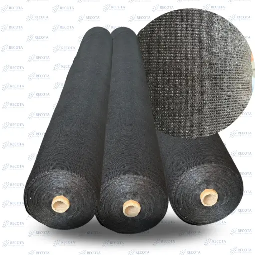 MALLA SOMBRA 90 % RASCHEL DE POLIETILENO NEGRO 8.40 X 30.5